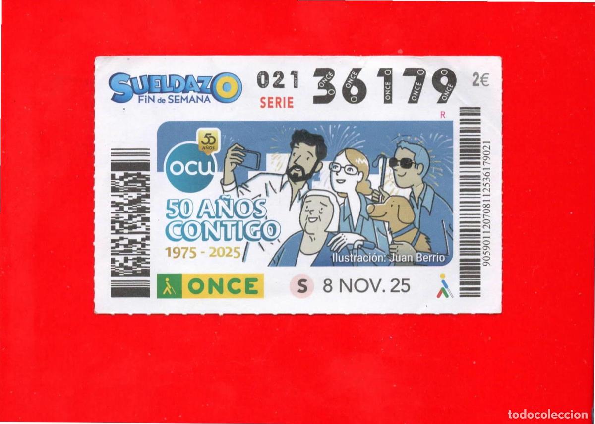 Cupones ONCE: CUPON de la ONCE - 08 noviembre 2025
