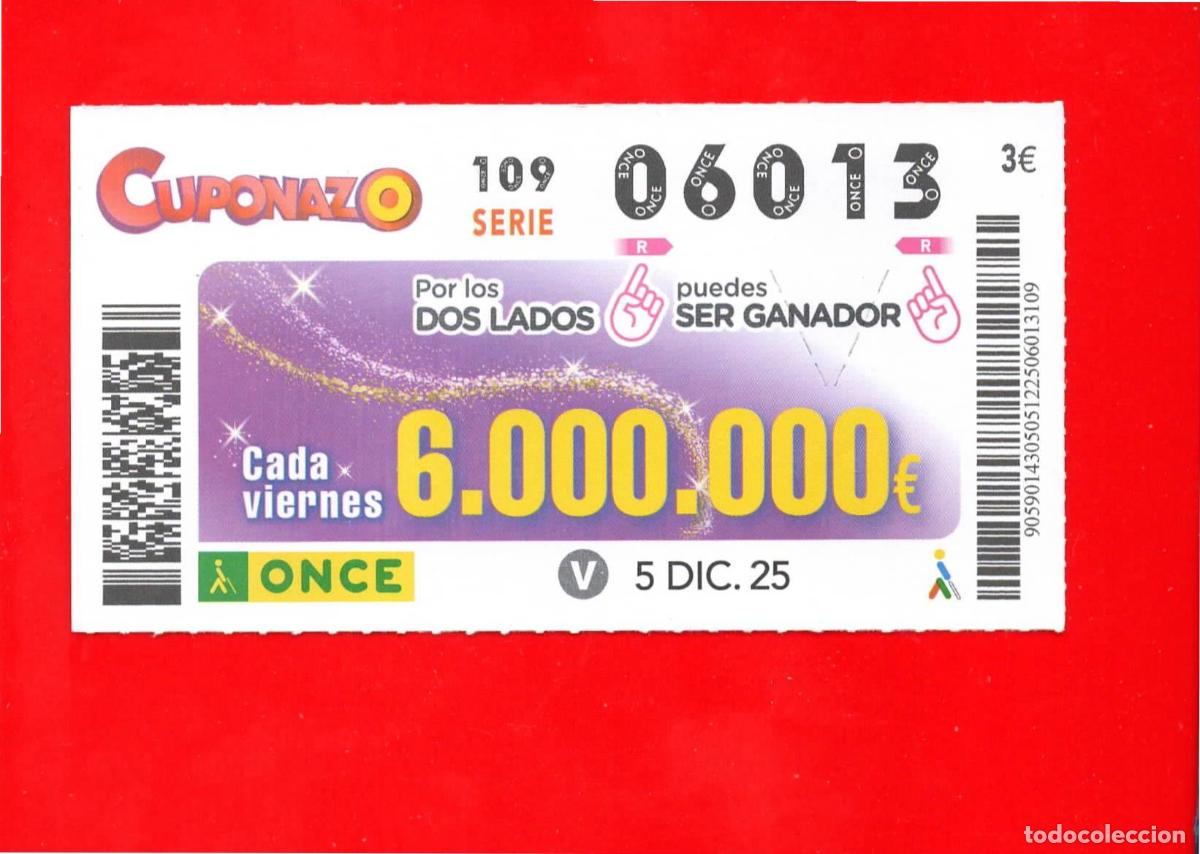 Cupones ONCE: CUPON de la ONCE - 05 diciembre 2025 - Foto 1