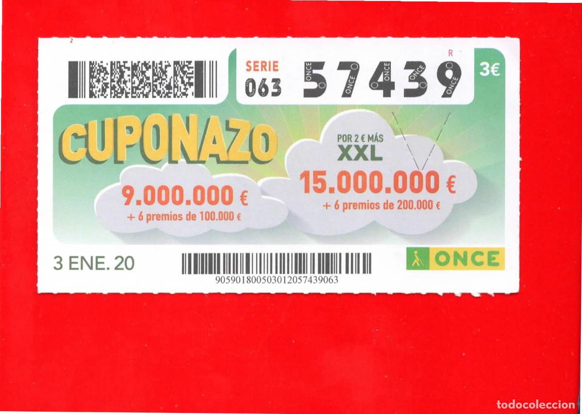 Cupones ONCE: CUPON de la ONCE - 03 enero 2020 - Foto 1