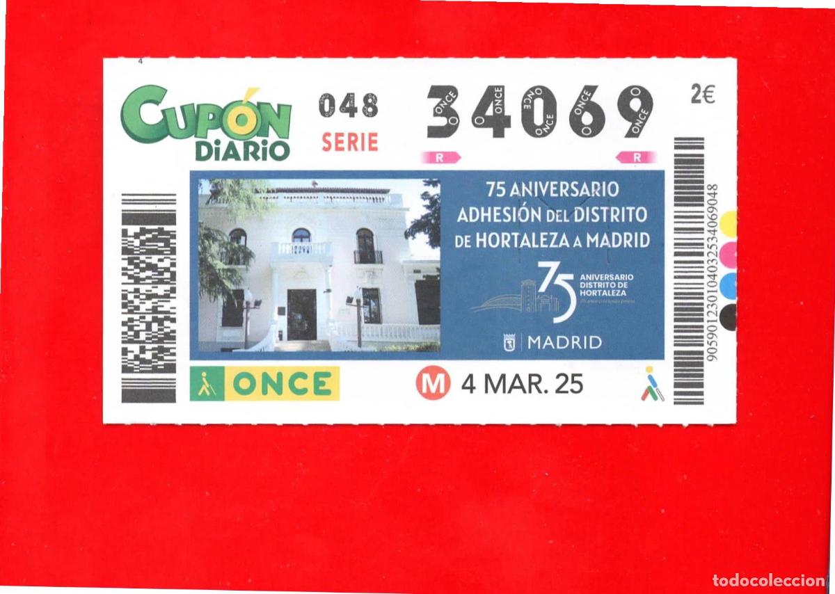 Cupones ONCE: CUPON de la ONCE - 04 marzo 2025 - Foto 1