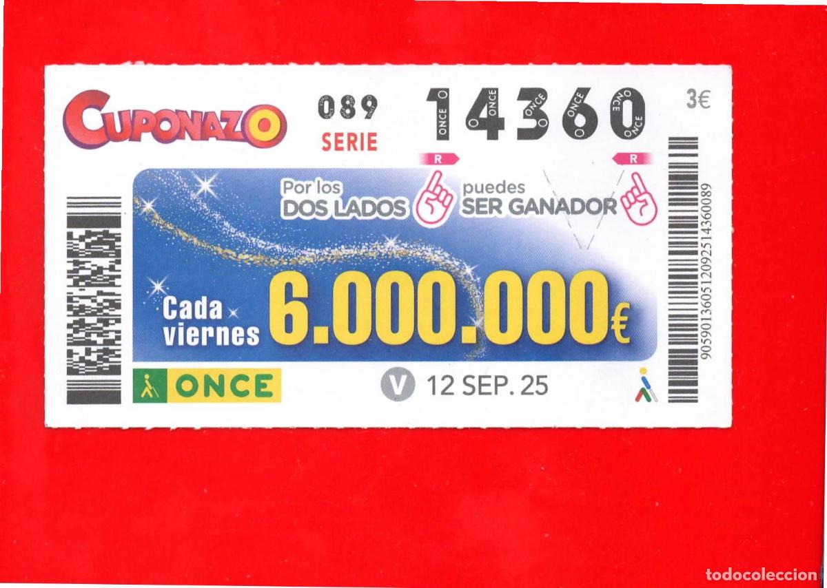 Cupones ONCE: CUPON de la ONCE - 12 septiembre 2025 - Foto 1