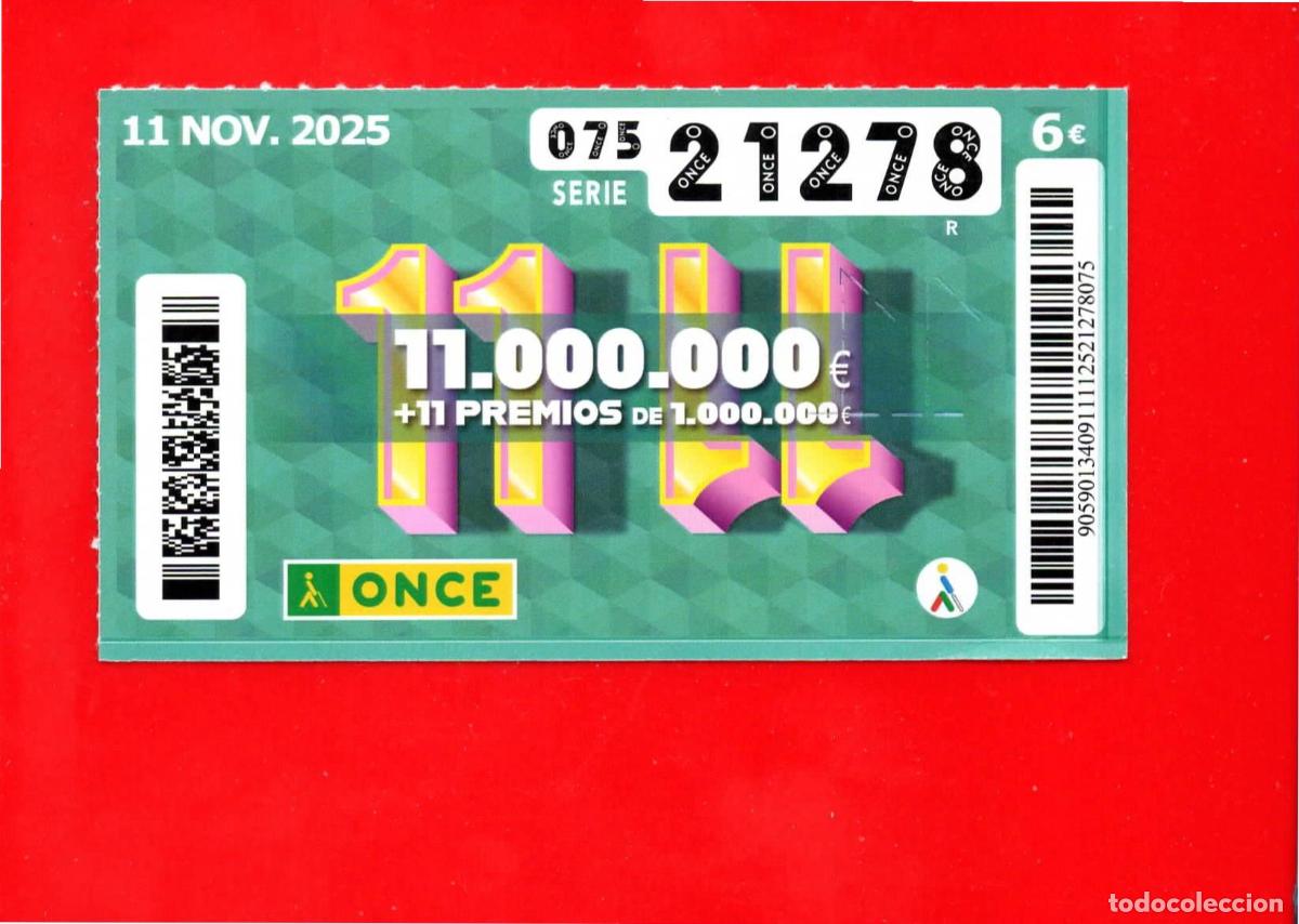 Cupones ONCE: CUPON de la ONCE - 11 noviembre 2025