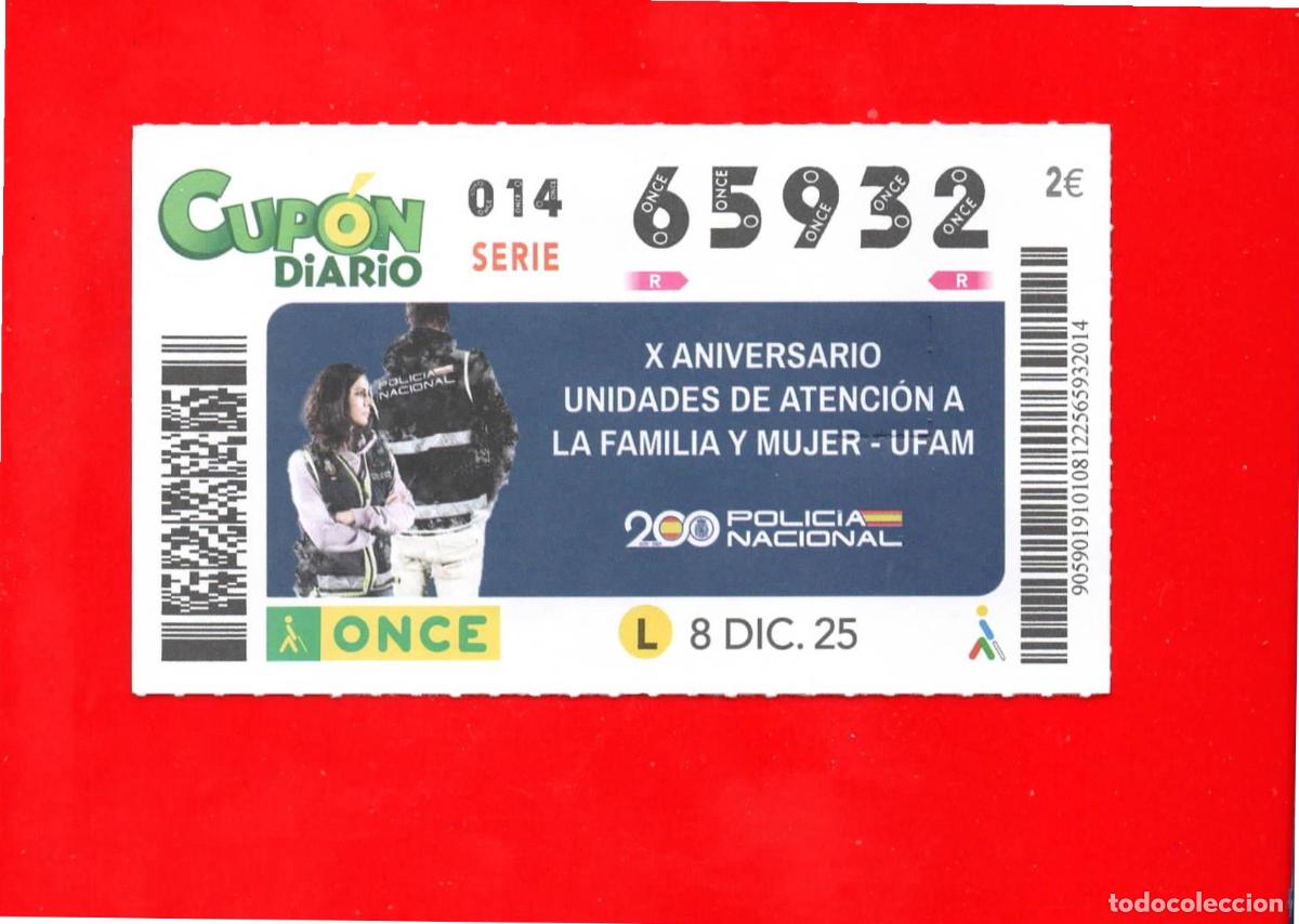 Cupones ONCE: CUPON de la ONCE - 08 diciembre 2025 - Foto 1