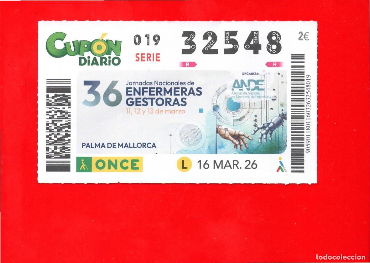 Cupones ONCE: Cup&oacute;n ONCE - 16 marzo 2026 - Foto 1