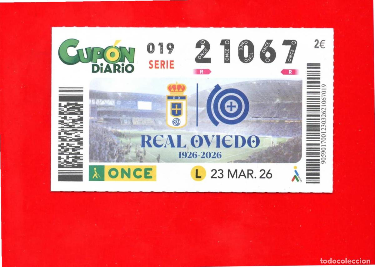 Billets ONCE: Cup&oacute;n ONCE - 23 marzo 2026
