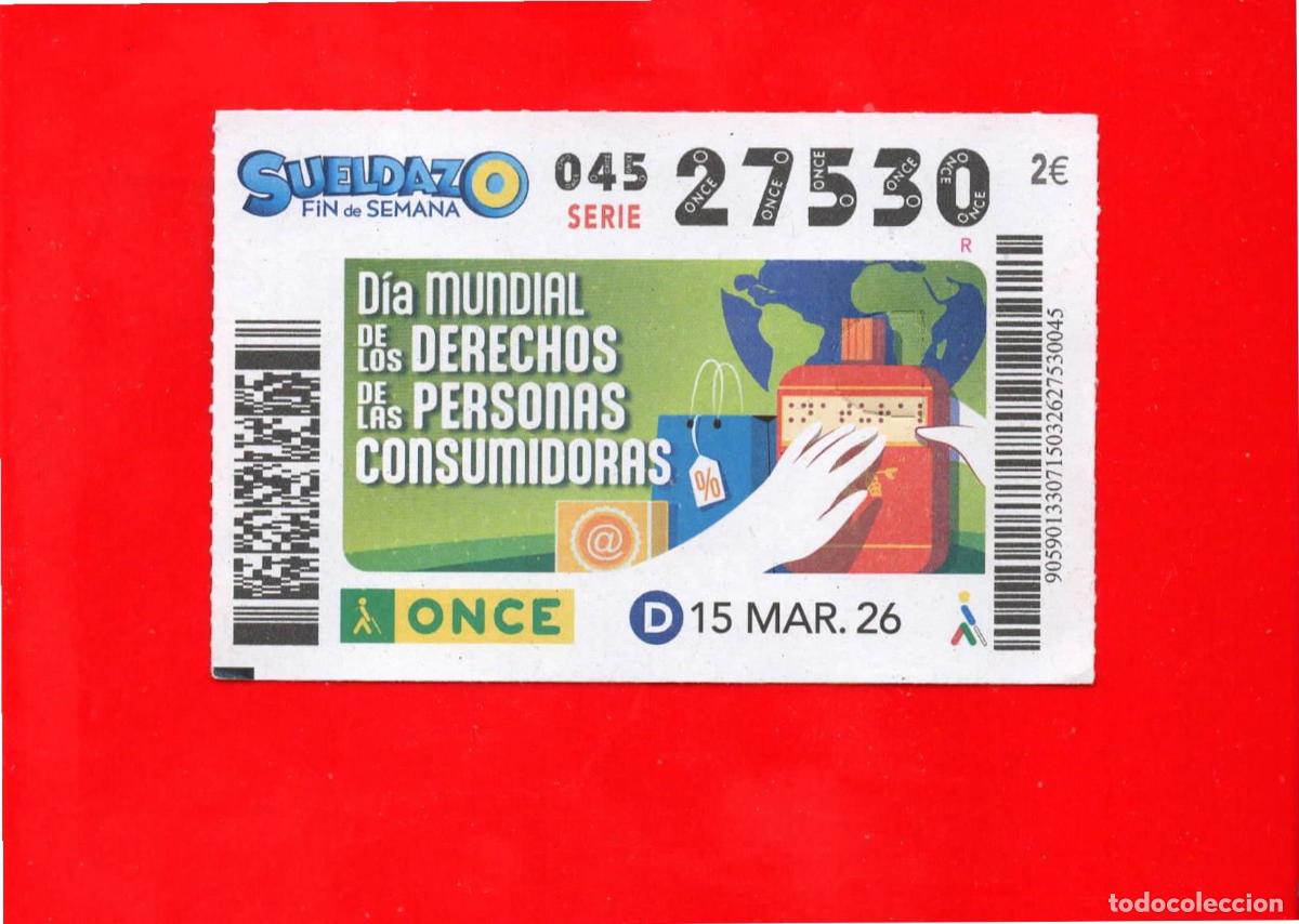Cupones ONCE: Cup&oacute;n ONCE - 15 marzo 2026 - Foto 1
