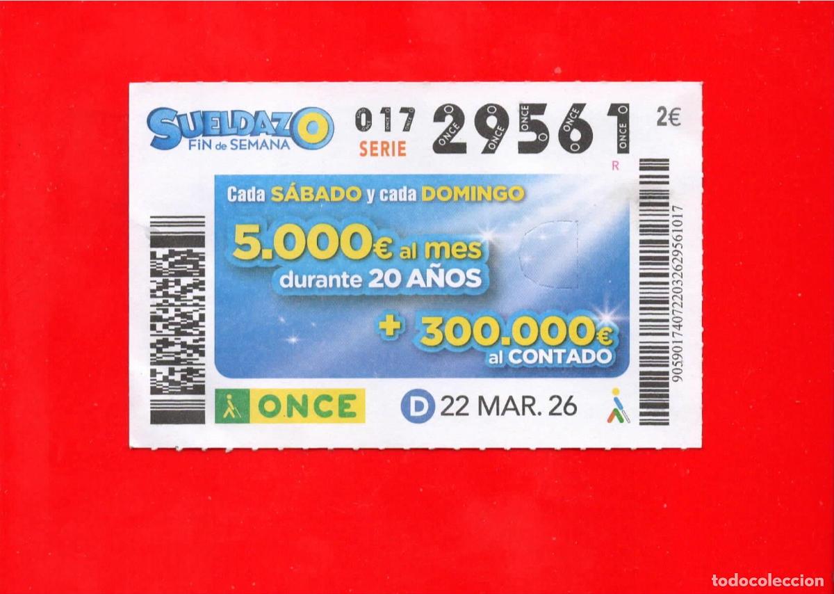 Cupones ONCE: Cup&oacute;n ONCE - 22 marzo 2026 - Foto 1