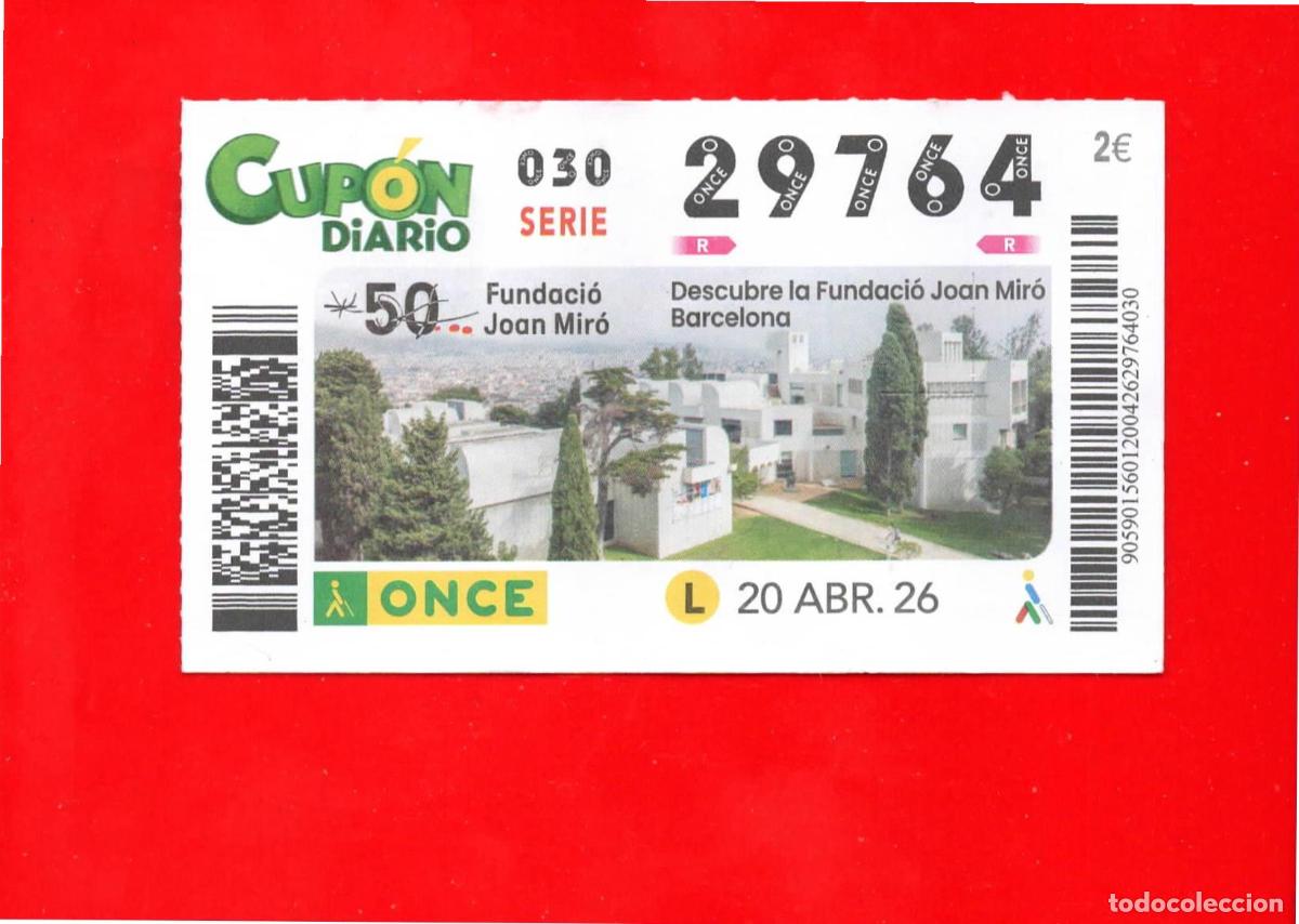 Cupones ONCE: Cup&oacute;n ONCE - 20 abril 2026 - Foto 1