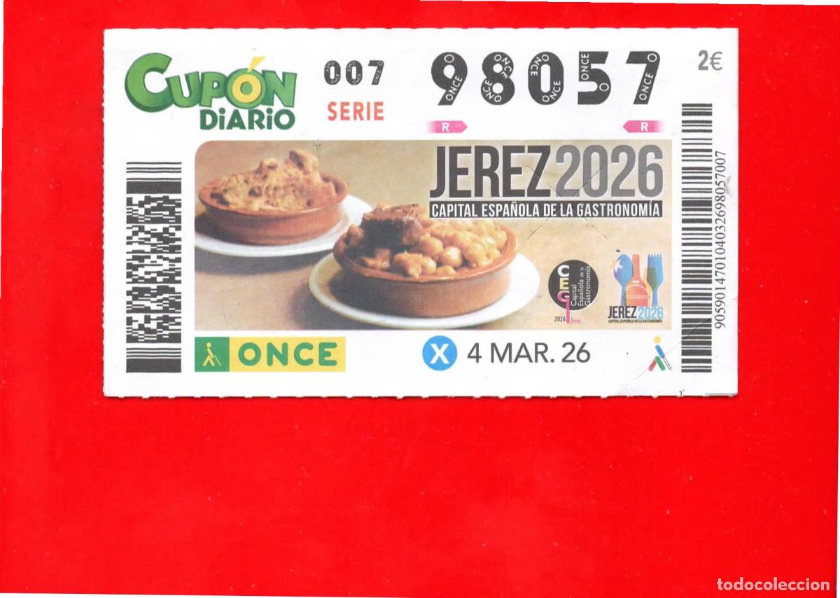 Cupones ONCE: Cup&oacute;n ONCE - 04 marzo 2026 - Foto 1