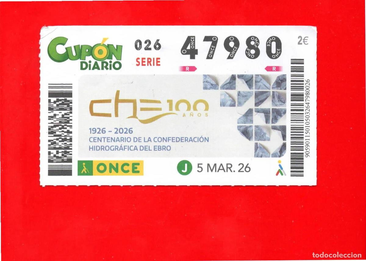 Cupones ONCE: Cup&oacute;n ONCE - 05 marzo 2026 - Foto 1