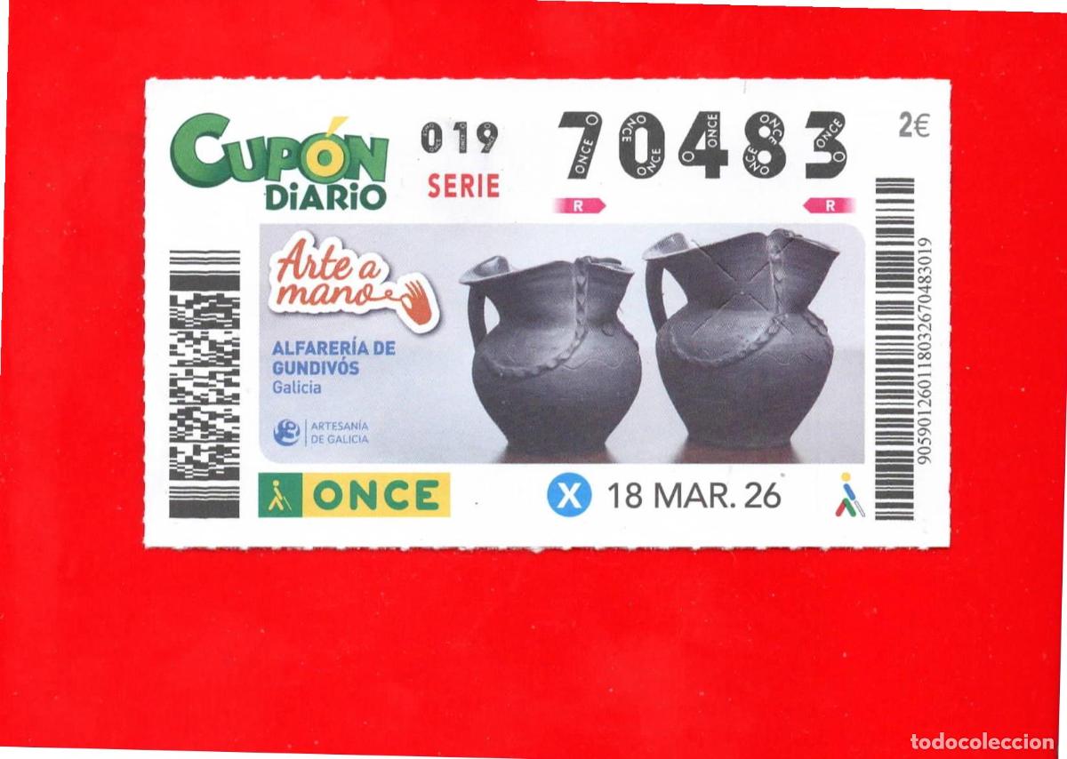 Cupones ONCE: Cup&oacute;n ONCE - 18 marzo 2026 - Foto 1