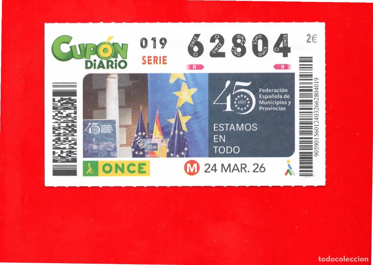 Cupones ONCE: Cup&oacute;n ONCE - 24 marzo 2026 - Foto 1