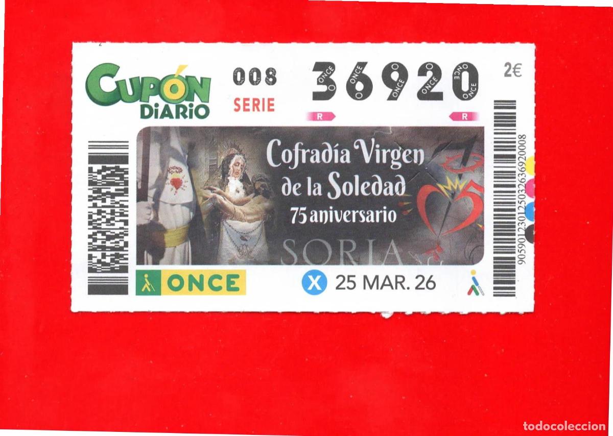 Cupones ONCE: Cup&oacute;n ONCE - 25 marzo 2026 - Foto 1