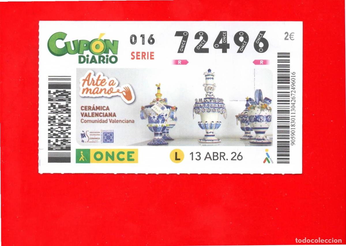 Cupones ONCE: Cup&oacute;n ONCE - 13 abril 2026 - Foto 1