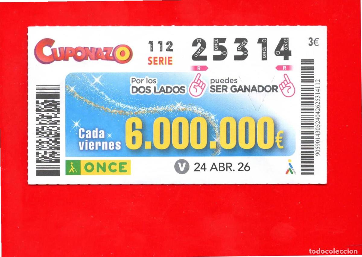 Cupones ONCE: Cup&oacute;n ONCE - 24 abril 2026 - Foto 1