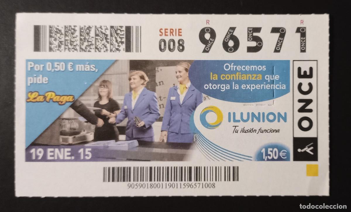 Cupones ONCE: CUP&Oacute;N ONCE - 19-ENERO-2015 - ILUNION - Foto 1