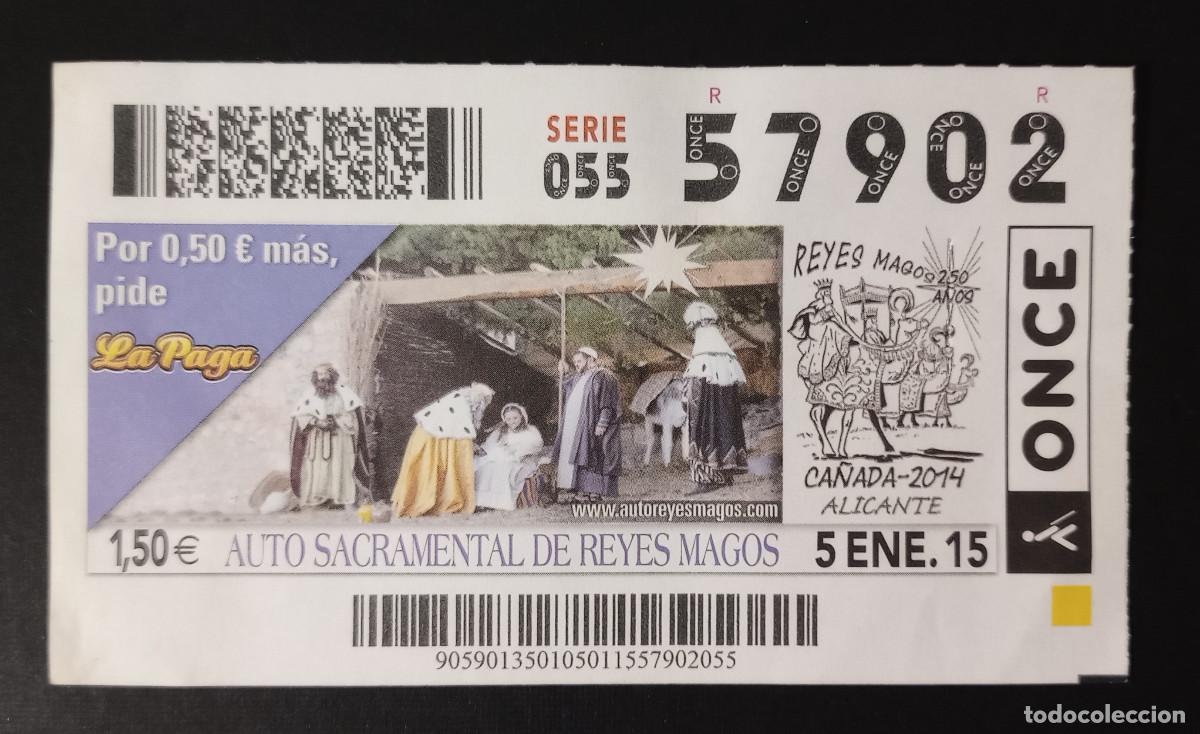 Cupones ONCE: CUP&Oacute;N ONCE - 5-ENERO-2015 - AUTO SACRAMENTAL DE REYES MAGOS, CA&Ntilde;ADA 2014, ALICANTE