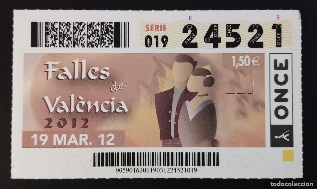 Cupones ONCE: CUP&Oacute;N ONCE - 19-MARZO-2013 - FALLES DE VALENCIA 2012 - Foto 1