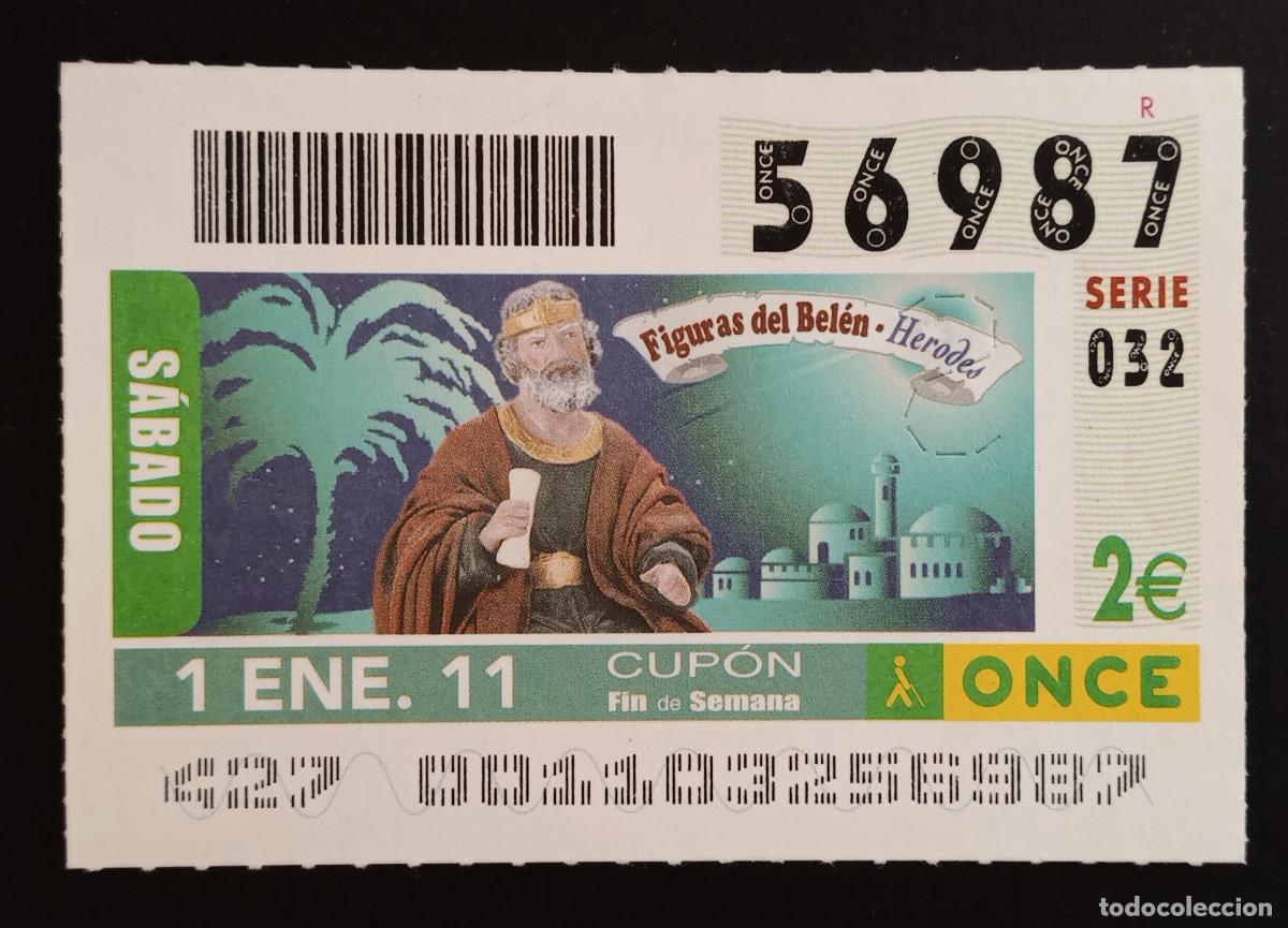 Cupones ONCE: CUP&Oacute;N ONCE - 1-ENERO-2011 - FIGURAS DE BEL&Eacute;N, HERODES