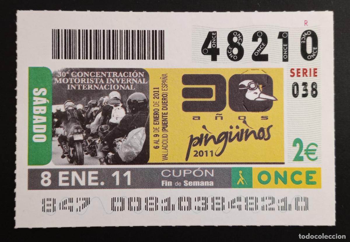 Cupones ONCE: CUP&Oacute;N ONCE - 8-ENERO-2011 - 30 A&Ntilde;OS DE PING&Uuml;INOS