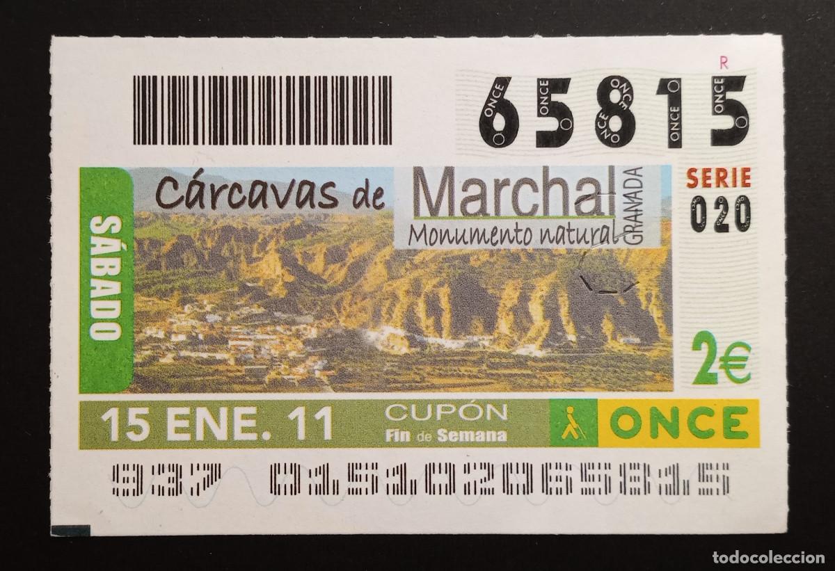 Cupones ONCE: CUP&Oacute;N ONCE - 15-ENERO-2011 - C&Aacute;RCAVAS DE MARCHAL, GRANADA