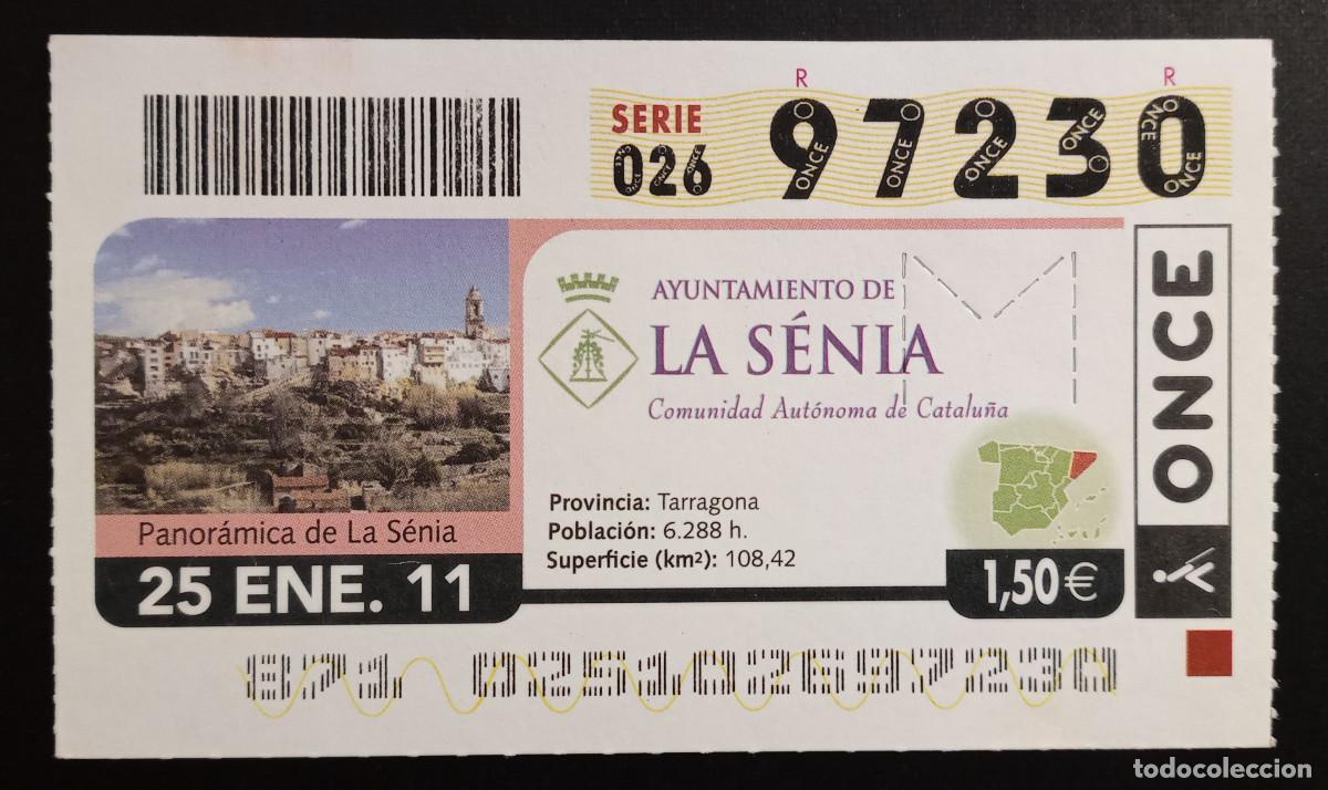 Cupones ONCE: CUP&Oacute;N ONCE - 25-ENERO-2011 - AYUNTAMIENTO DE LA S&Egrave;NIA
