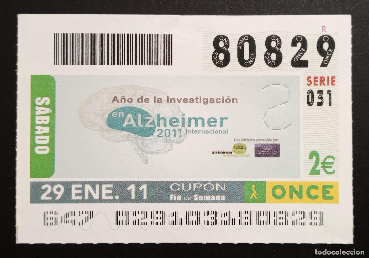 Cupones ONCE: CUP&Oacute;N ONCE - 29-ENERO-2011 - A&Ntilde;O DE LA INVESTIGACI&Oacute;N EN ALZHEIMER