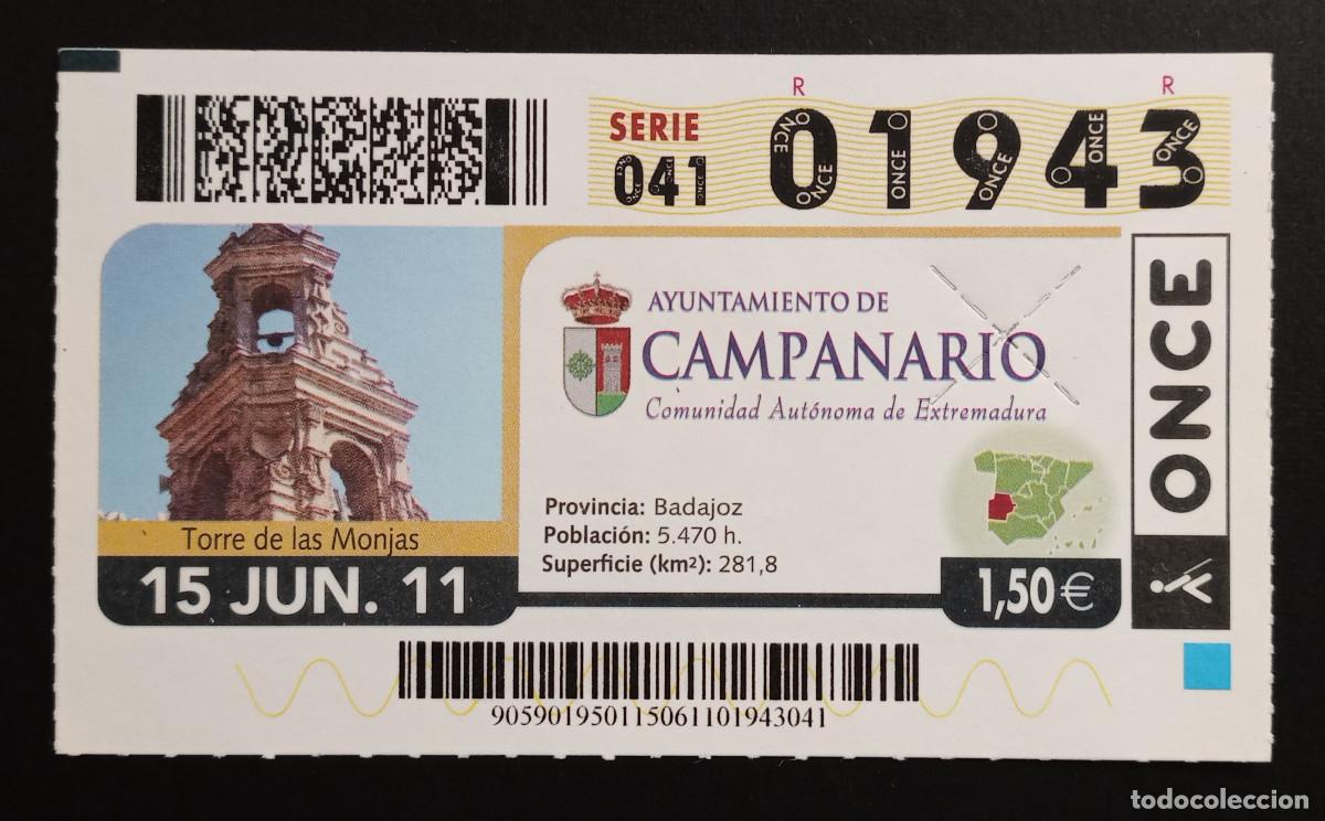 Cupones ONCE: CUP&Oacute;N ONCE - 15-JUNIO-2011 - AYUNTAMIENTO DE CAMPANARIO