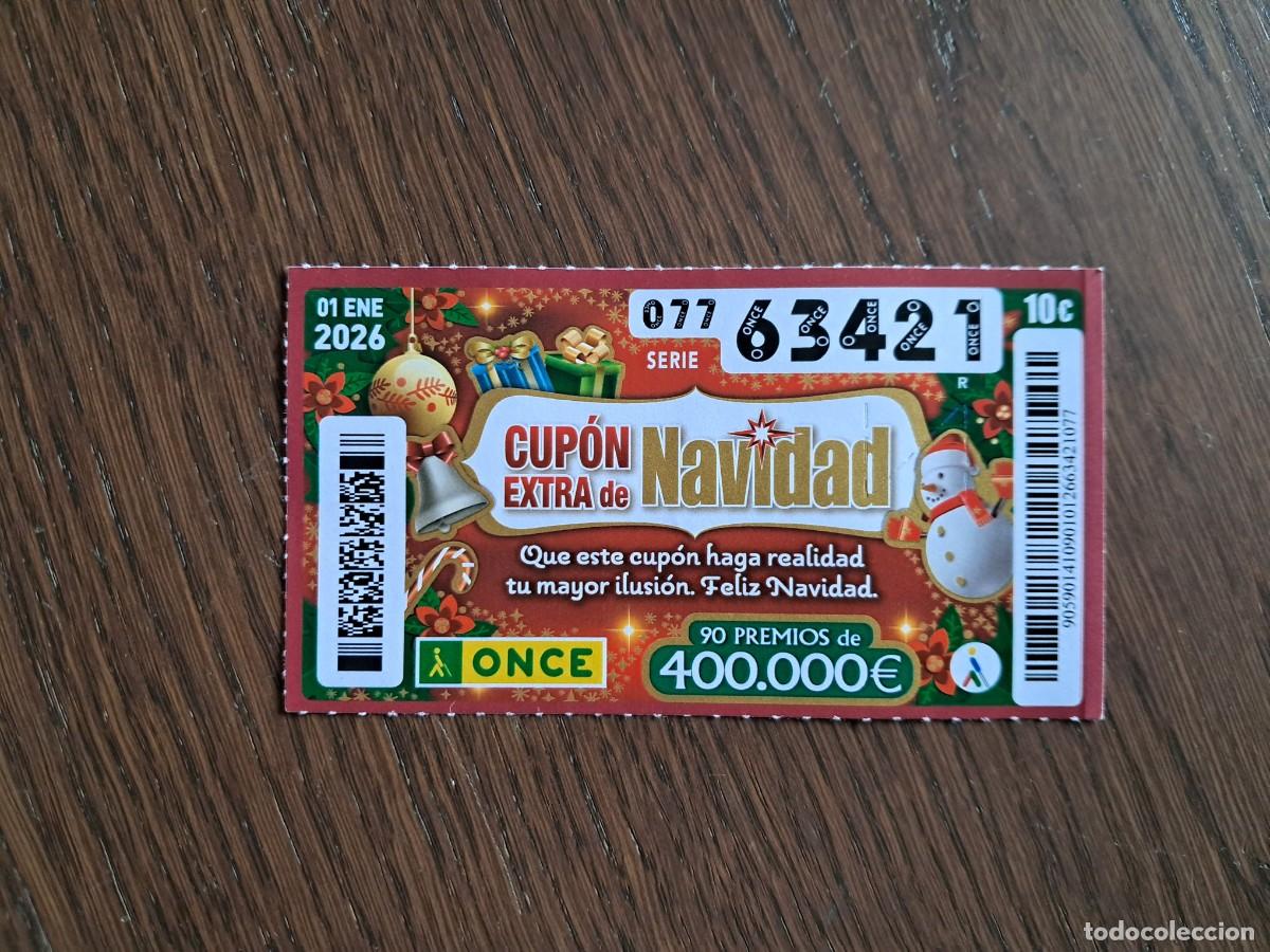 Cupones ONCE: cup&oacute;n extra de navidad once, 01-01-2026, que este cup&oacute;n haga realidad tu mayor ilusi&oacute;n ...