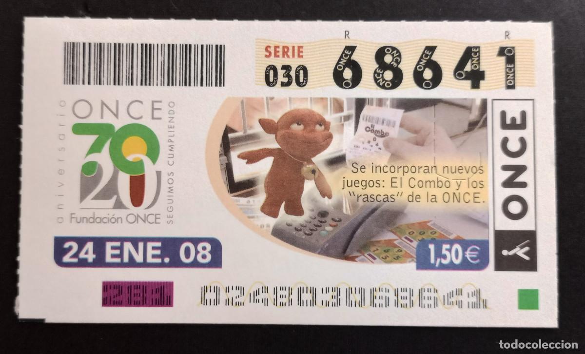 Cupones ONCE: CUP&Oacute;N ONCE - 24-ENERO-2008 - ANIVERSARIO FUNDACI&Oacute;N ONCE