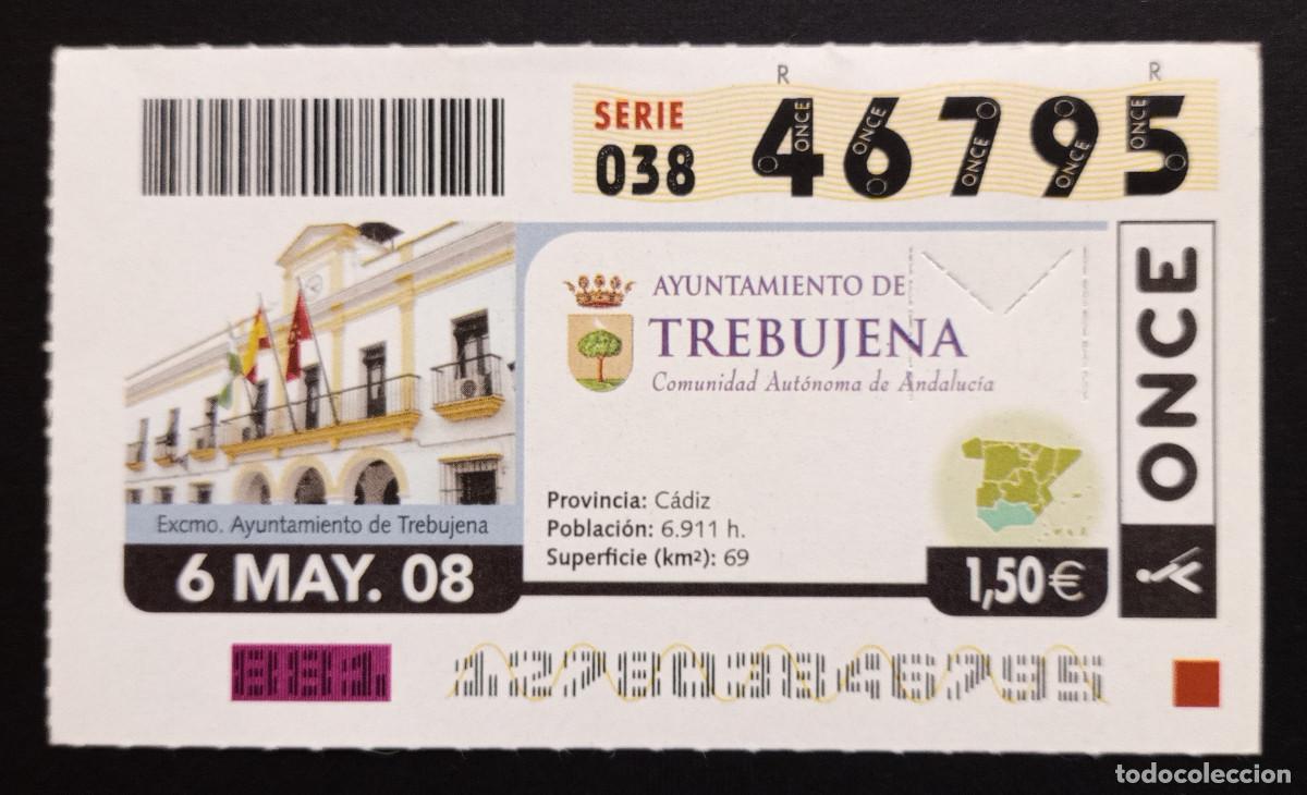 Cupones ONCE: CUP&Oacute;N ONCE - 6-MAYO-2008 - AYUNTAMIENTO DE TREBUJENA