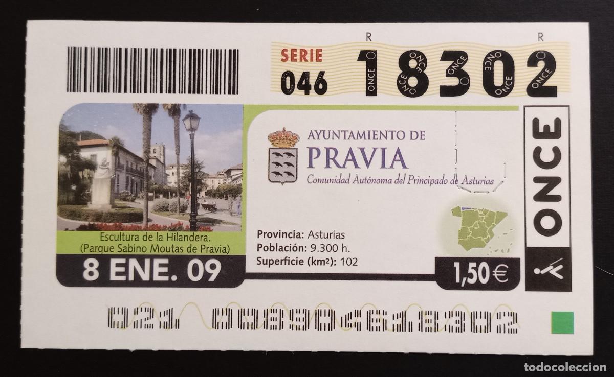 Cupones ONCE: CUP&Oacute;N ONCE - 8-ENERO-2009 - AYUNTAMIENTO DE PRAVIA