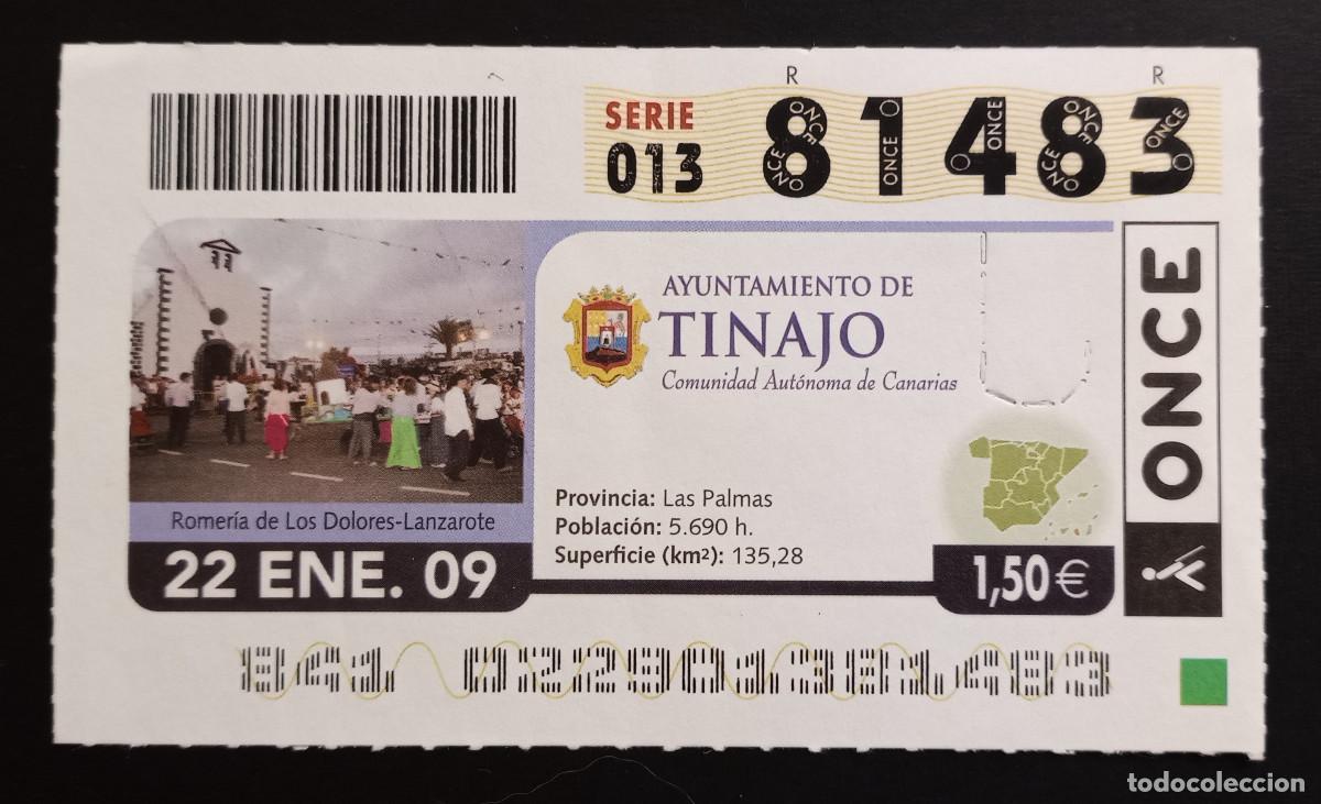 Cupones ONCE: CUP&Oacute;N ONCE - 22-ENERO-2009 - AYUNTAMIENTO DE TINAJO