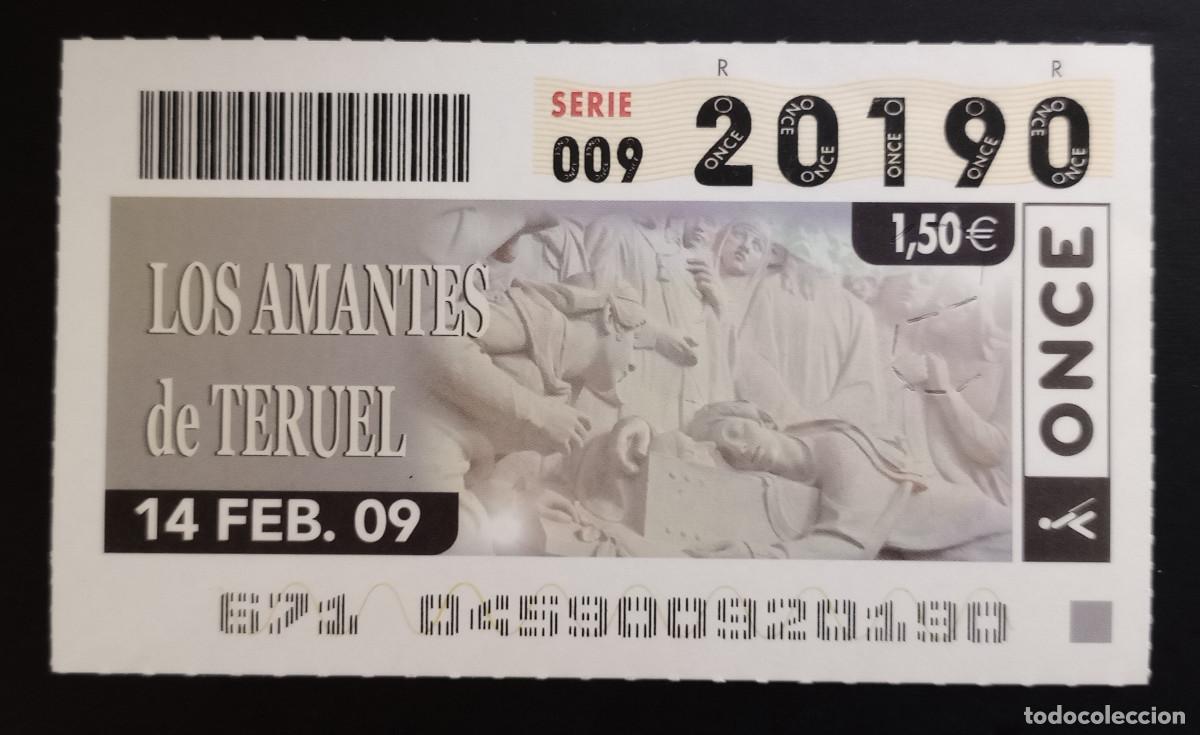 Cupones ONCE: CUP&Oacute;N ONCE - 14-FEBRERO-2009 - LOS AMANTES DE TERUEL