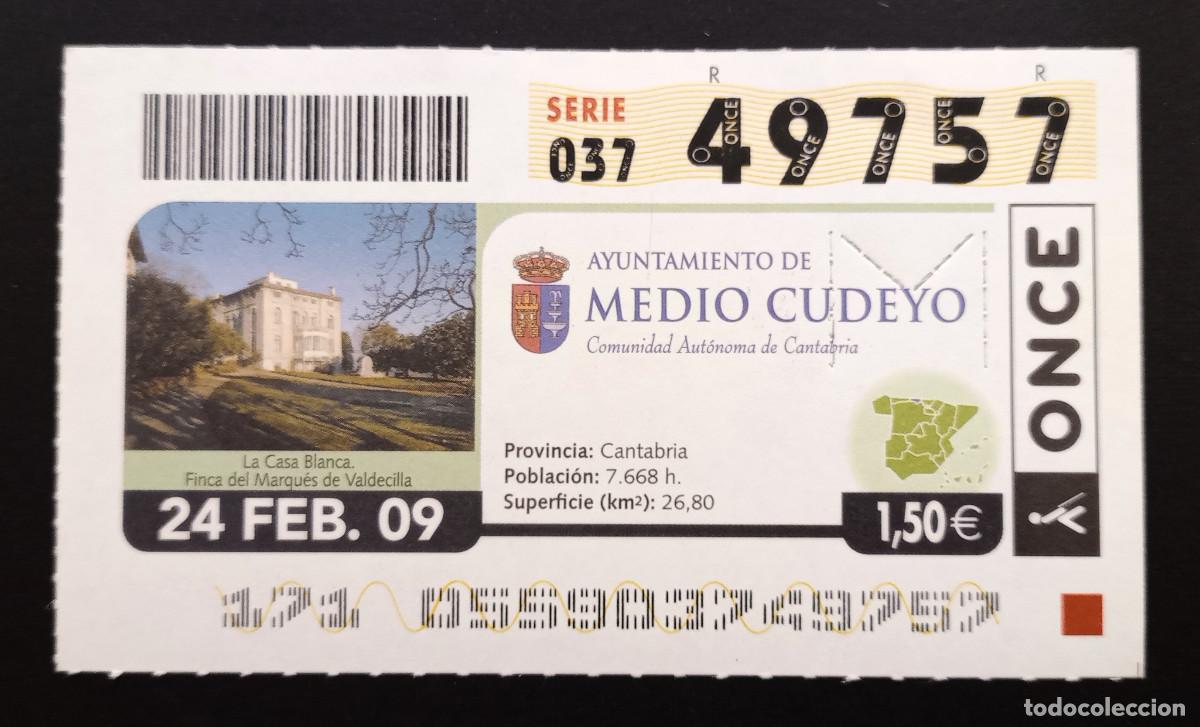 Cupones ONCE: CUP&Oacute;N ONCE - 24-FEBRERO-2009 - AYUNTAMIENTO DE MEDIO CUDEYO