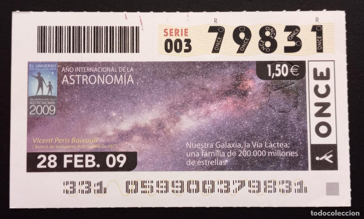 Cupones ONCE: CUP&Oacute;N ONCE - 28-FEBRERO-2009 - A&Ntilde;O INTERNACIONAL DE LA ASTRONOM&Iacute;A