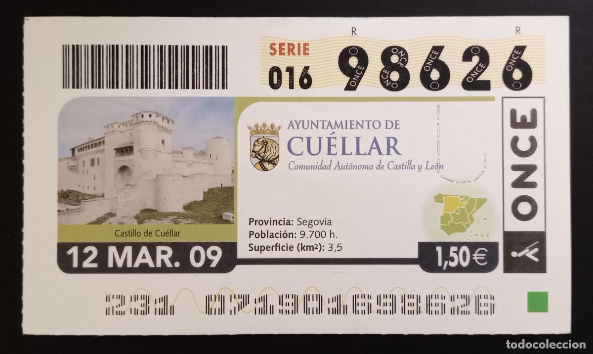 Cupones ONCE: CUP&Oacute;N ONCE - 12-MARZO-2009 - AYUNTAMIENTO DE CU&Eacute;LLAR