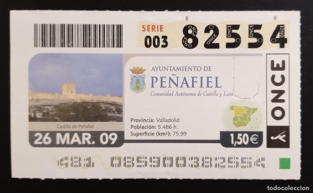 Cupones ONCE: CUP&Oacute;N ONCE - 26-MARZO-2009 - AYUNTAMIENTO DE PE&Ntilde;AFIEL