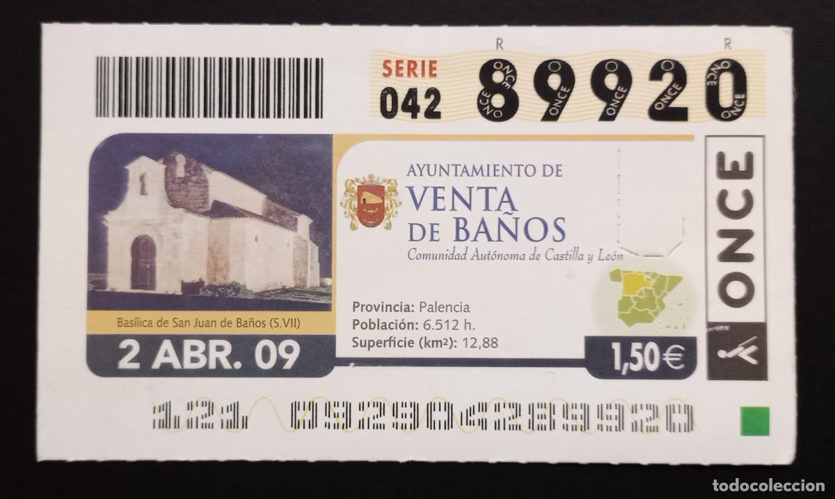 Cupones ONCE: CUP&Oacute;N ONCE - 2-ABRIL-2009 - AYUNTAMIENTO DE VENTA DE BA&Ntilde;OS
