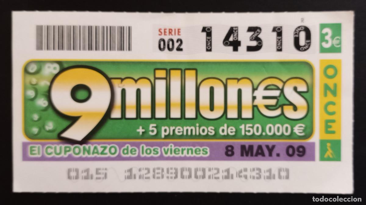 Cupones ONCE: CUP&Oacute;N ONCE - 8-MAYO-2009 - CUPONAZO - Foto 1