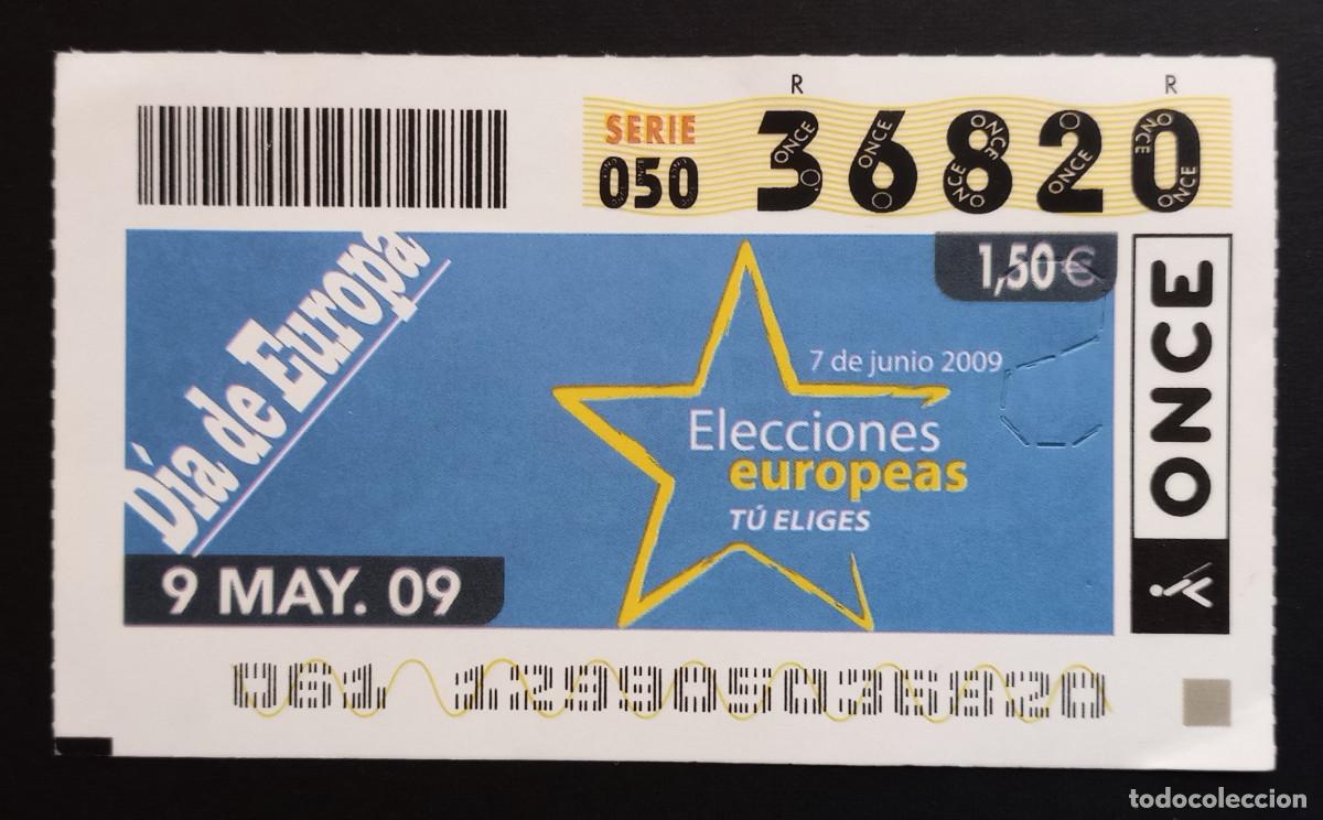 Cupones ONCE: CUP&Oacute;N ONCE - 9-MAYO-2009 - D&Iacute;A DE EUROPA, ELECCIONES EUROPEAS