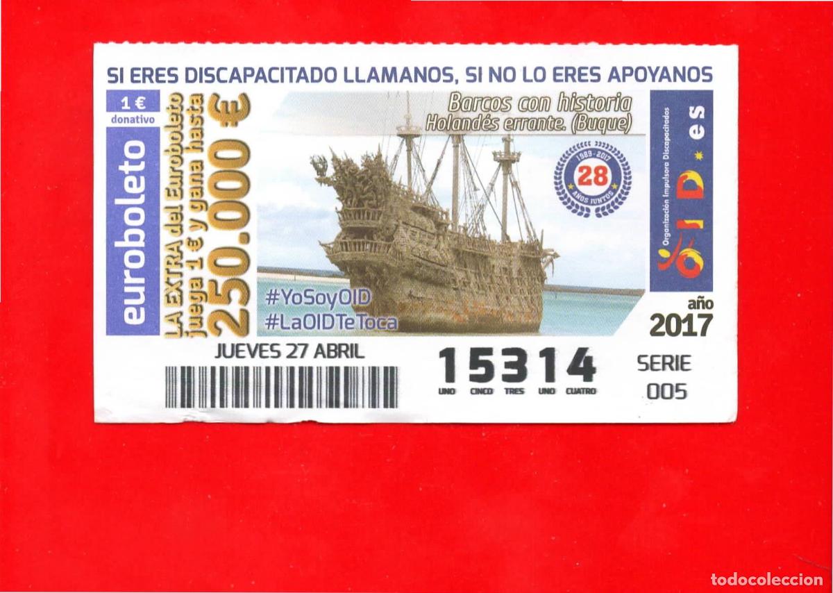Cupones ONCE: Cup&oacute;n OID 2017 Barcos con historia - Foto 1