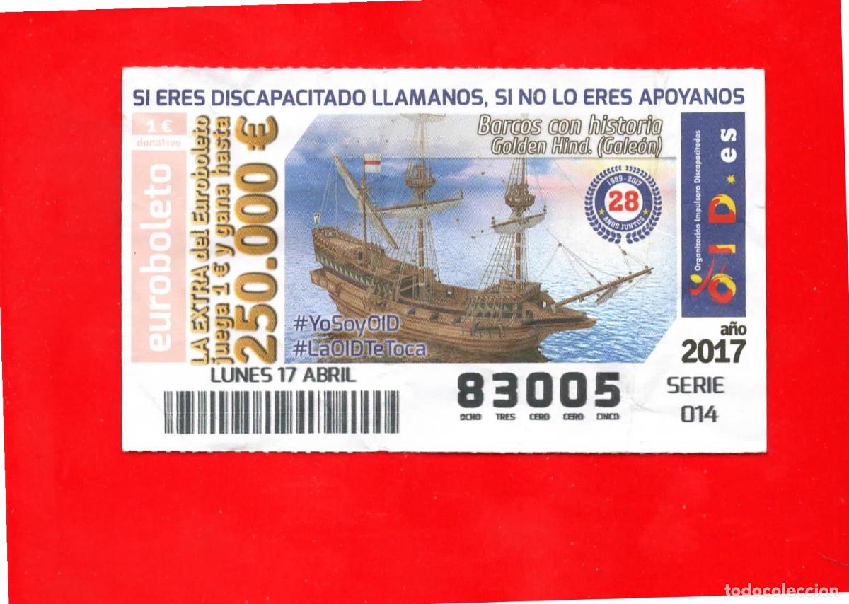 Cupones ONCE: Cup&oacute;n OID 2017 Barcos con historia - Foto 1