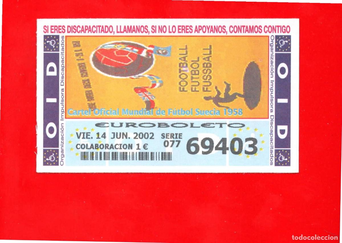 ONCE Coupons: Cup&oacute;n OID 2002 Carteles de mundiales de Futbol