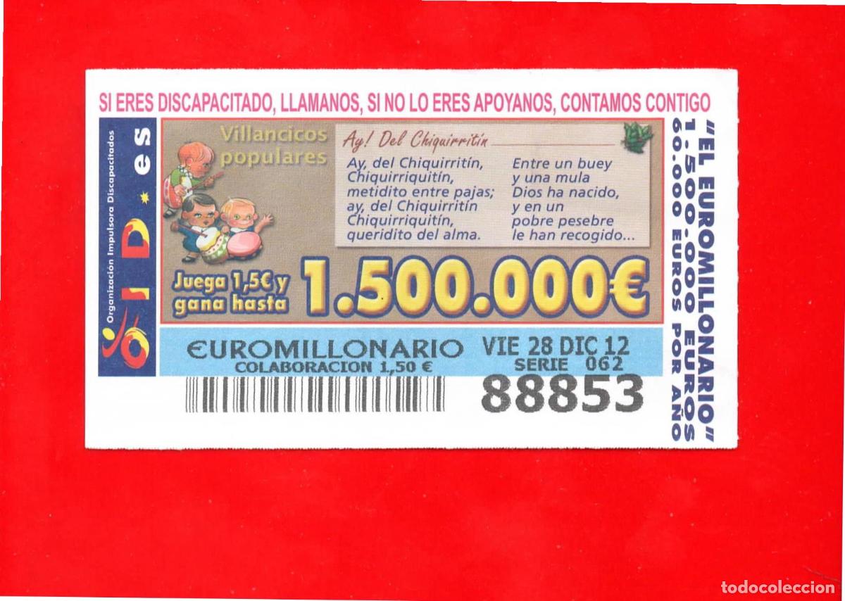 ONCE Coupons: Cup&oacute;n OID 2012 Villancicos populares