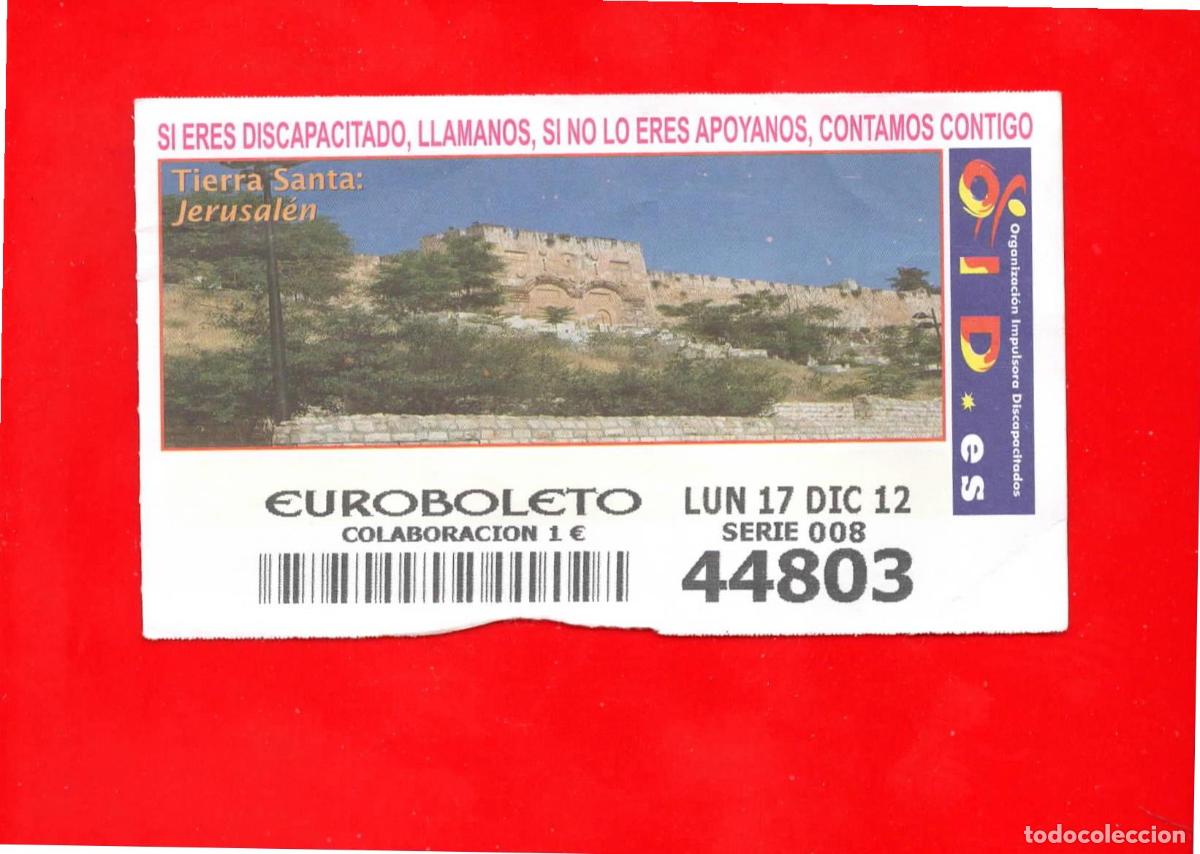 Cupones ONCE: Cup&oacute;n OID 2012 Tierra Santa - Foto 1