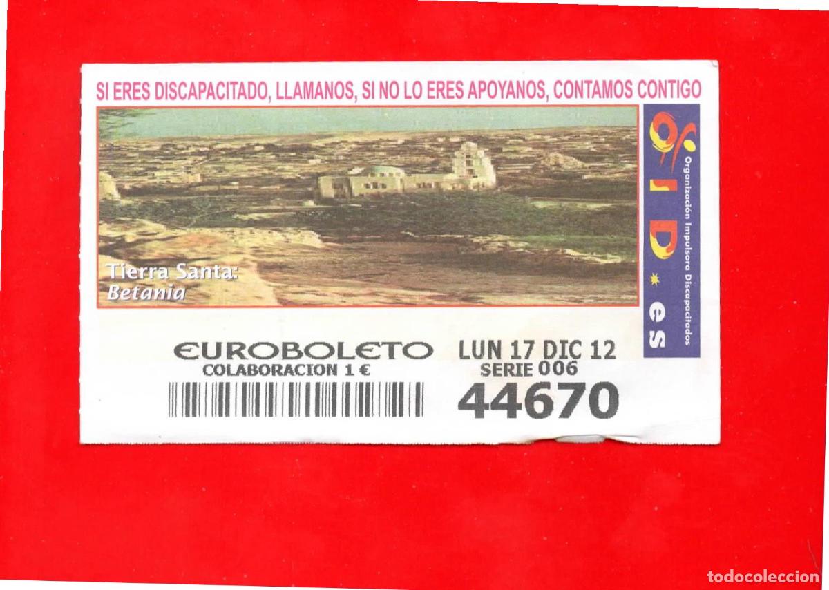 Cupones ONCE: Cup&oacute;n OID 2012 Tierra Santa - Foto 1