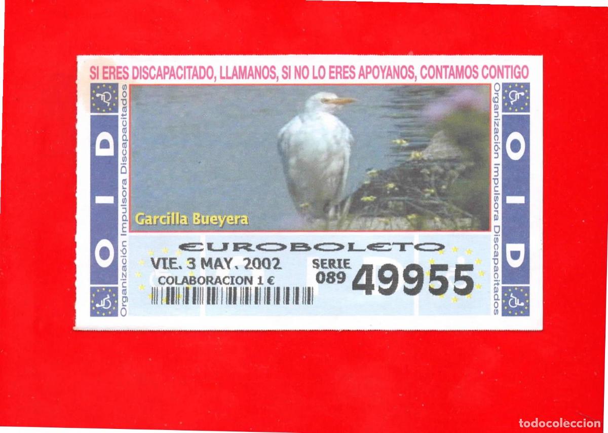 Cupones ONCE: Cup&oacute;n OID 2002 Aves - Foto 1