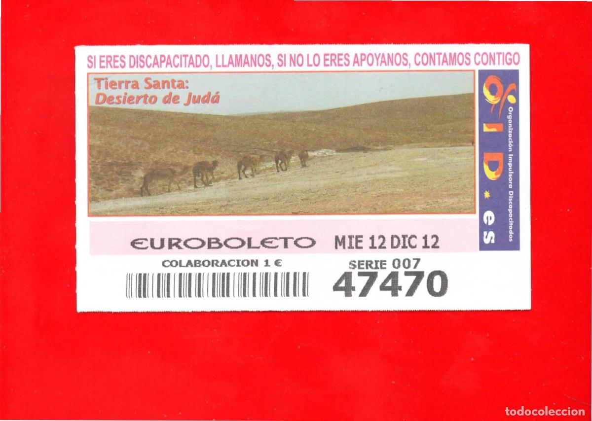 Cupones ONCE: Cup&oacute;n OID 2012 Tierra Santa - Foto 1