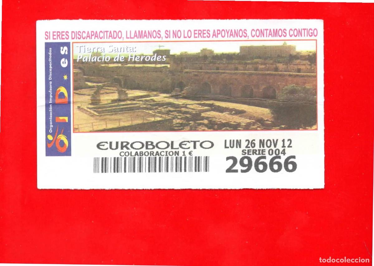 Cupones ONCE: Cup&oacute;n OID 2012 Tierra Santa - Foto 1